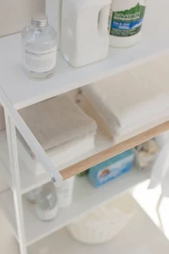 Kylpyhuoneen Säilytys^Yamazaki kylpyhuoneteline Tower valkoinen