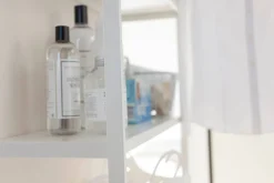 Kylpyhuoneen Säilytys^Yamazaki kylpyhuoneteline Tower valkoinen