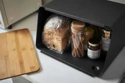 Ruoansäilytys Ja Järjestys^Yamazaki leipälaatikko + irtokansi Tower musta