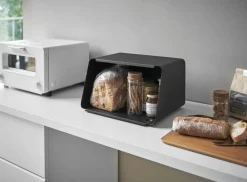 Ruoansäilytys Ja Järjestys^Yamazaki leipälaatikko + irtokansi Tower musta