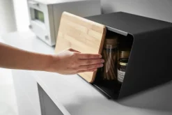 Ruoansäilytys Ja Järjestys^Yamazaki leipälaatikko + irtokansi Tower musta