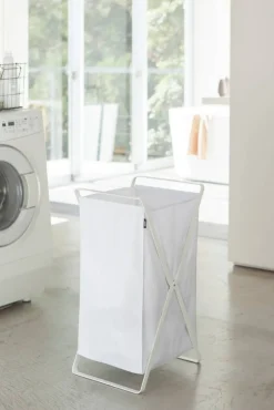 Kylpyhuoneen Säilytys|Vaatehuolto^Yamazaki pyykkikori valkoinen