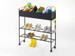 Kylpyhuoneen Säilytys|Hyllyt Ja Telineet^Yamazaki säilytyskärry Tower musta