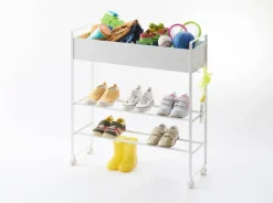 Kylpyhuoneen Säilytys|Hyllyt Ja Telineet^Yamazaki säilytyskärry Tower valkoinen