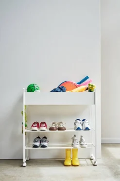 Kylpyhuoneen Säilytys|Hyllyt Ja Telineet^Yamazaki säilytyskärry Tower valkoinen