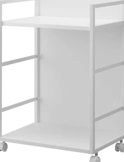 Hyllyt Ja Telineet|Huonekalut^Yamazaki säilytysvaunu Tower 2 tasoa valkoinen