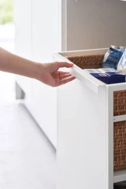 Hyllyt Ja Telineet|Huonekalut^Yamazaki säilytysvaunu Tower 2 tasoa valkoinen