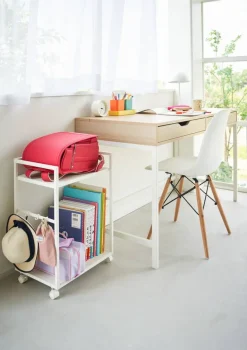 Hyllyt Ja Telineet|Huonekalut^Yamazaki säilytysvaunu Tower 2 tasoa valkoinen