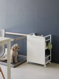 Hyllyt Ja Telineet|Huonekalut^Yamazaki säilytysvaunu Tower 2 tasoa valkoinen