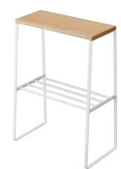 Huonekalut^Yamazaki sivupöytä puukannella valkoinen