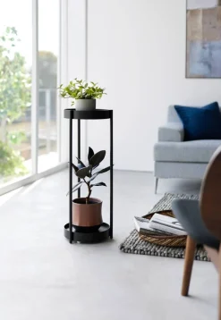 Huonekalut^Yamazaki sivupöytä Tower pyörillä musta