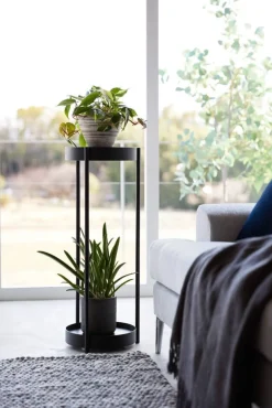 Huonekalut^Yamazaki sivupöytä Tower pyörillä musta