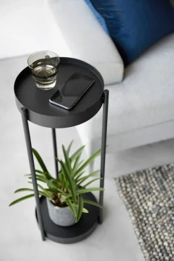 Huonekalut^Yamazaki sivupöytä Tower pyörillä musta