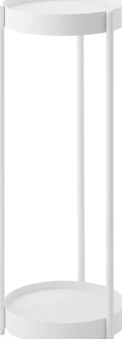 Huonekalut^Yamazaki sivupöytä Tower pyörillä valkoinen