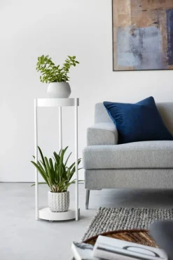 Huonekalut^Yamazaki sivupöytä Tower pyörillä valkoinen