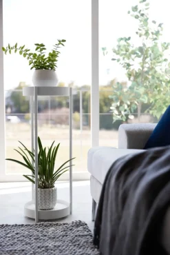 Huonekalut^Yamazaki sivupöytä Tower pyörillä valkoinen