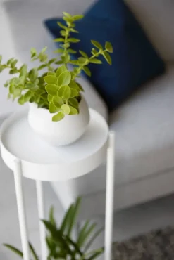 Huonekalut^Yamazaki sivupöytä Tower pyörillä valkoinen