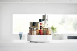 Säilytyskorit Ja Laatikot|Ruoansäilytys Ja Järjestys^Yamazaki tarjotin Tower pyörivä valkoinen