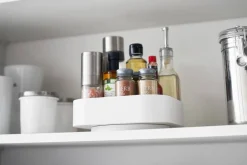 Säilytyskorit Ja Laatikot|Ruoansäilytys Ja Järjestys^Yamazaki tarjotin Tower pyörivä valkoinen