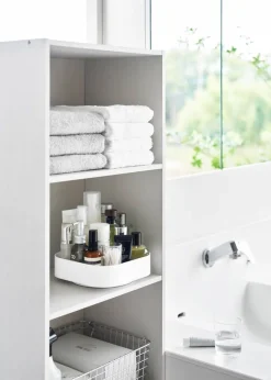 Säilytyskorit Ja Laatikot|Ruoansäilytys Ja Järjestys^Yamazaki tarjotin Tower pyörivä valkoinen