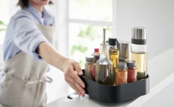 Säilytyskorit Ja Laatikot|Ruoansäilytys Ja Järjestys^Yamazaki tarjotin Tower tarjotin musta