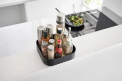 Säilytyskorit Ja Laatikot|Ruoansäilytys Ja Järjestys^Yamazaki tarjotin Tower tarjotin musta