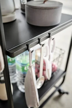 Huonekalut^Yamazaki Tower tarjoiluvaunu musta