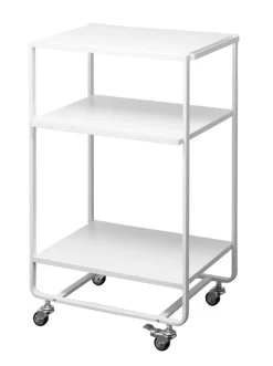 Huonekalut^Yamazaki Tower tarjoiluvaunu valkoinen