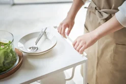 Huonekalut^Yamazaki Tower tarjoiluvaunu valkoinen